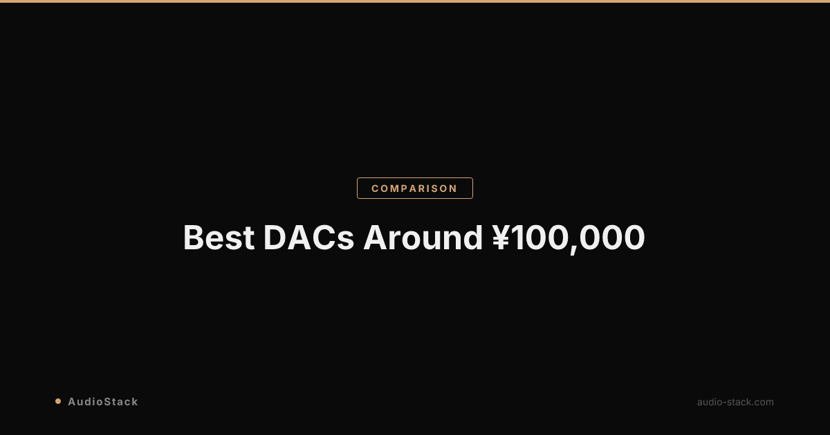 Best DACs Around ¥100,000