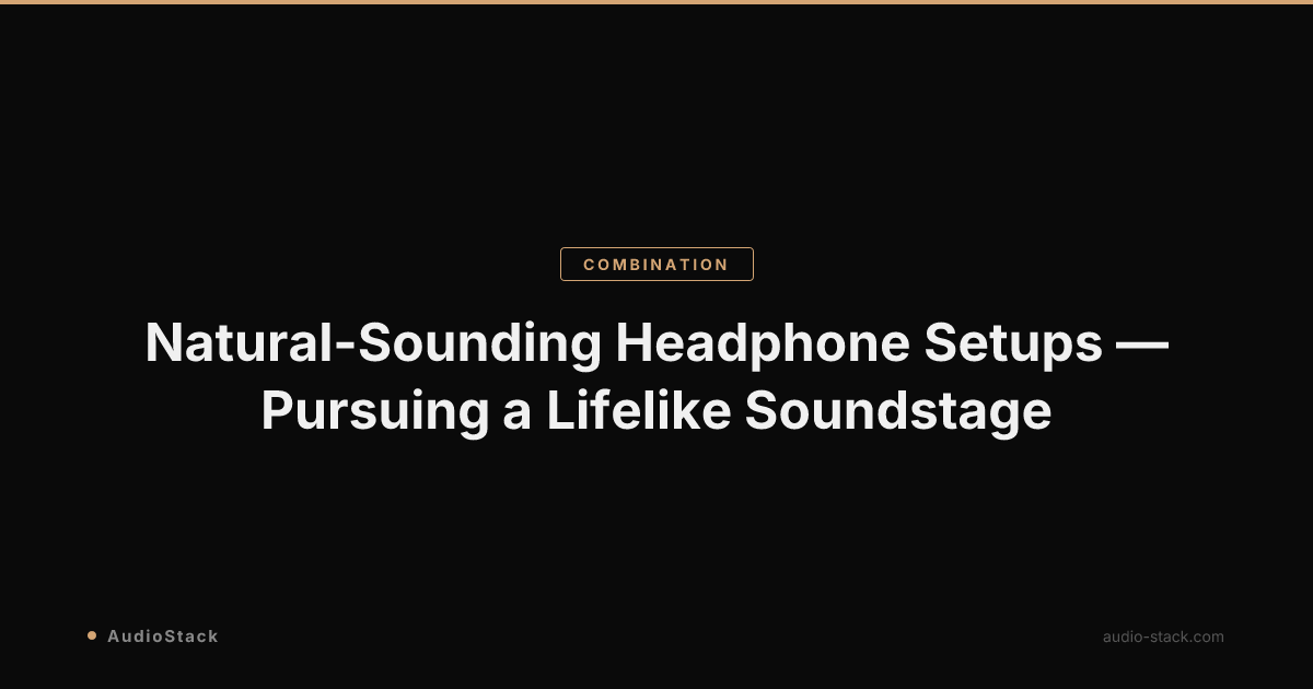Natural-Sounding Headphone Setups — Pursuing a Lifelike Soundstage